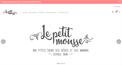 Desktop Screenshot of lepetitmousse.com